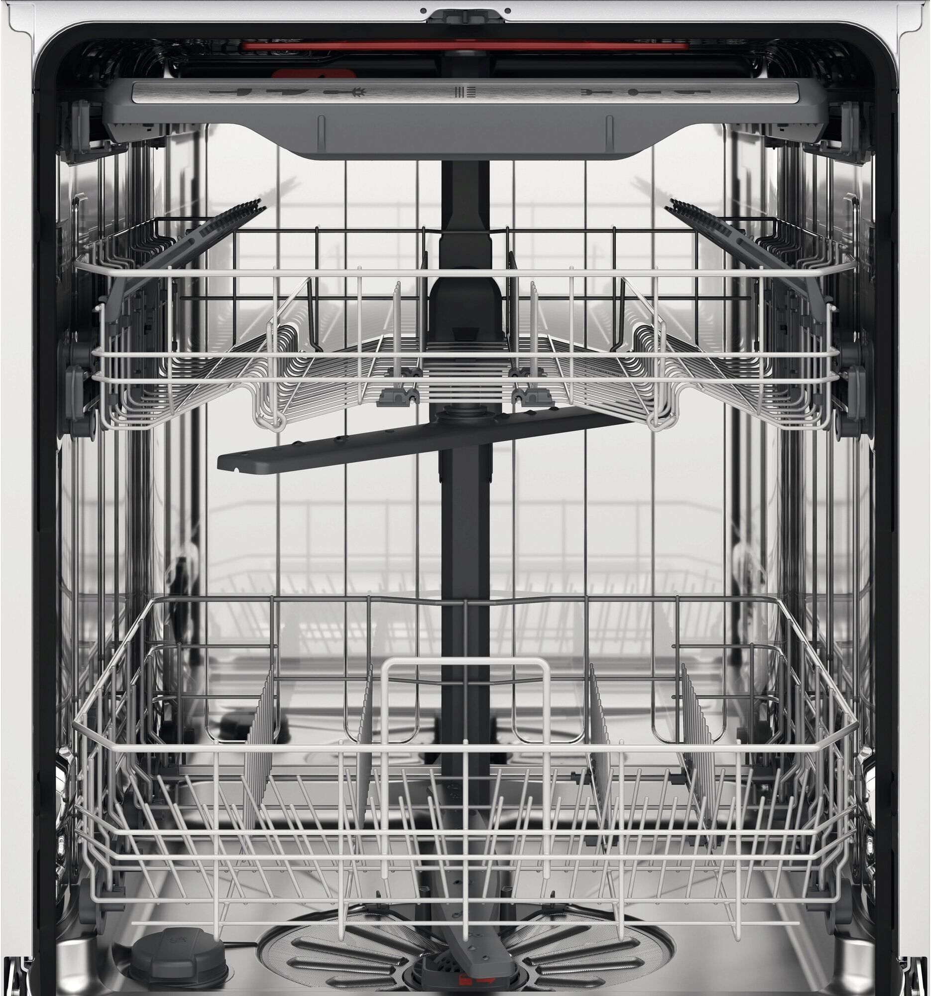 AEG teilintegrierbarer Geschirrspüler "FES7672APM", Energieeffizienz: A, silber (edelstahl), B:59,6cm H:81,8cm T:58cm, Geschirrspüler, AirDry: Kein Nachtrocknen, teilintegrierbarer Geschirrspüler