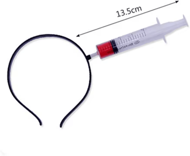 Inspire Curations Fake Bloody Weapon Headband Halloween Headband Horror Costume Accessory For Parties & Cosplay f
