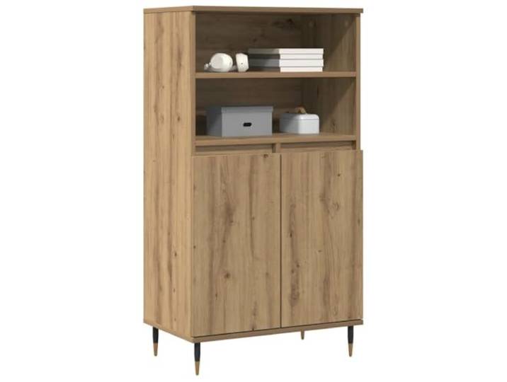KTHLBRH Anrichte Eiche Handwerk 60 x 36 x 110 cm Stabile Spanplatte, großer Stauraum, praktische Tür, minimalistisches Design