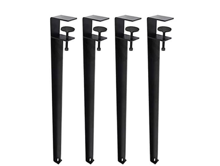 BVBFKSAA Metall-Möbelbein, 4 Stück Tischbeine aus Metall – Möbelbeine for Anklipsen(40cm)