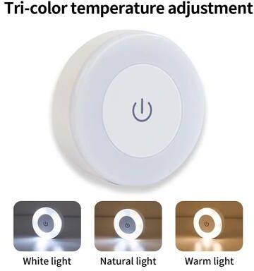 Uplift Picks Rechargeable LED Touch Light 3 Color Dimmable Cabinet Lamp c quality Assurance 3 Colors In One