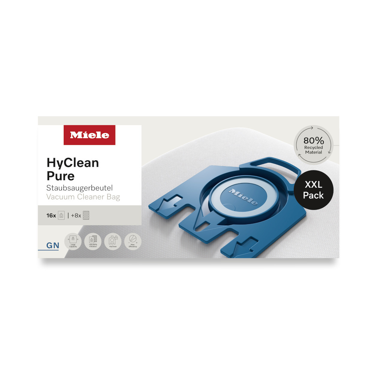 Miele XXL-Pack HyClean Pure GN Stofzak Wit
