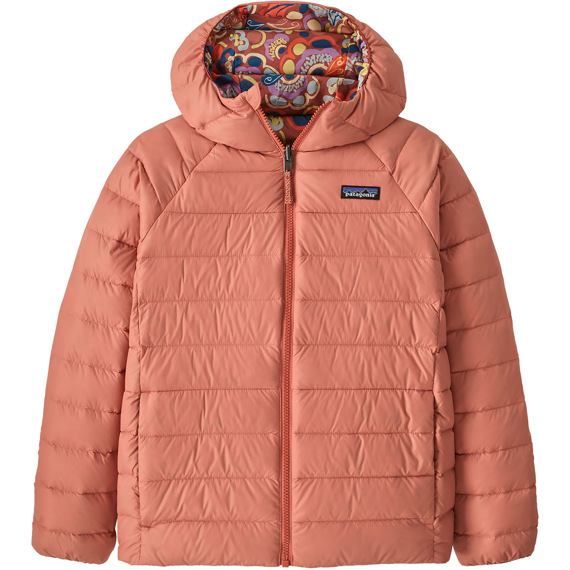 Patagonia Revers Down Sweater Kinder Isolationsjacke rosa Größe 169 Lifestyle Klein verpackbar Wasserabweisend