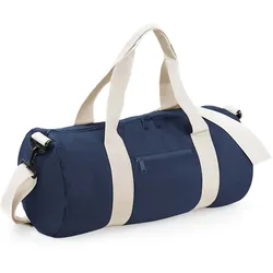 BagBase Runde Sporttasche Sport- und Reisetasche BG140 french navy/off white 50 x 25 x 25 cm