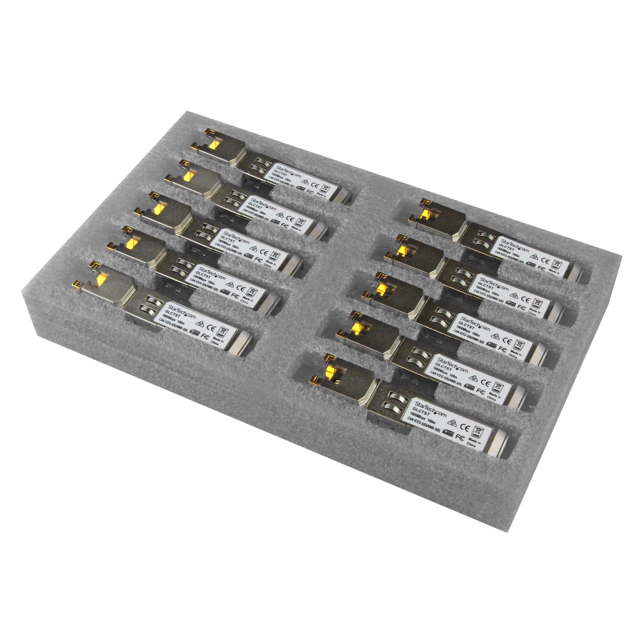 StarTech GB RJ45 COPPER SFP - 10 PACK (GLCT10PKST)