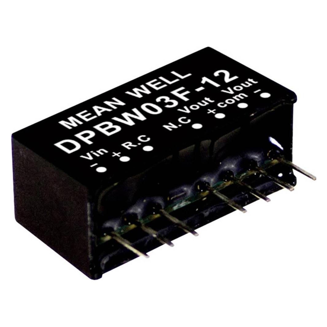 MeanWell MEAN WELL DPBW03G-12, 18 - 75 V, 3 W, 12 V, 0,125 A, RoHS, 2576 Stück(e) (DPBW03G-12)