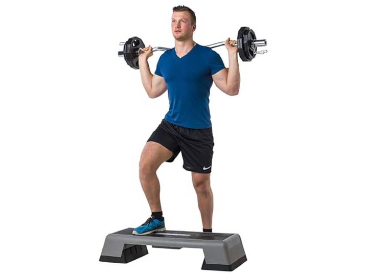 Tunturi Aerobic Stepper, höhenverstellbares Steppbrett, 3 Stufen 16 cm 20 cm 25 cm, bis zu 120 kg