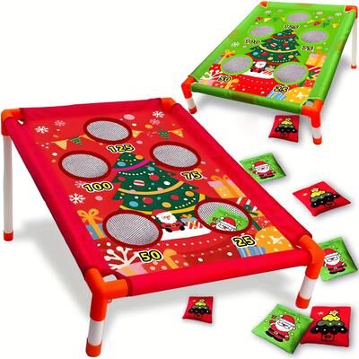 Perfect Picks Market Carnival Games Christmas Bean Bags Toss, Backyard Sports Game, Outdoor Toys For Kids, Xmas Gift Idea Carnival Games Christmas Bean Bags Toss, Backyard Sports Game, Outdoor Toys For Kids, Xmas Gift Idea