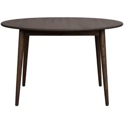 Dunkelbrauner Esstisch aus Eiche Massivholz Skandi Design