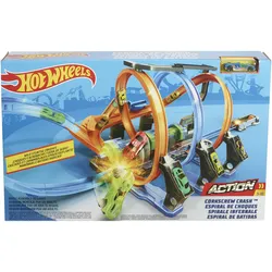 Hot Wheels Korkenzieher-Crash Trackset