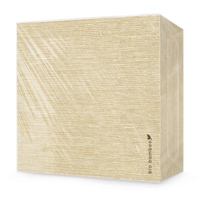 Bio Bamboo® – Einwegserviette, 40 x 40 cm, extrem weich, kompostierbar, Bambusviskose, 600 Stück, taupe