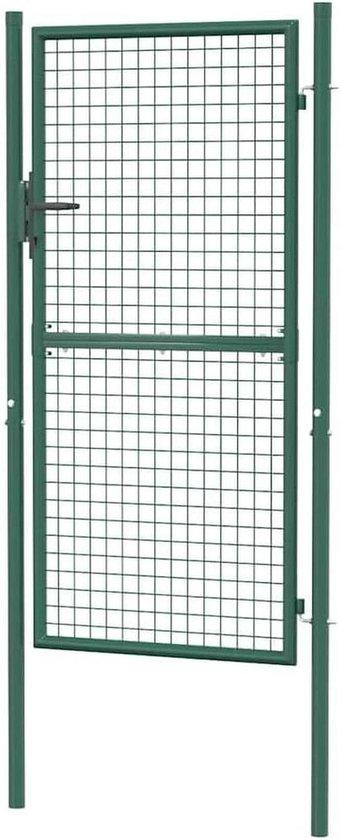 Famanu Gartenpforte aus Stahl - Pulverbeschichtet - 100x175 cm - Grün