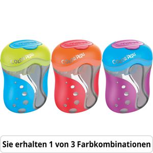 Maped Spitzer Color Peps, farbig sortiert, doppelter Dosenspitzer, aus Kunststoff