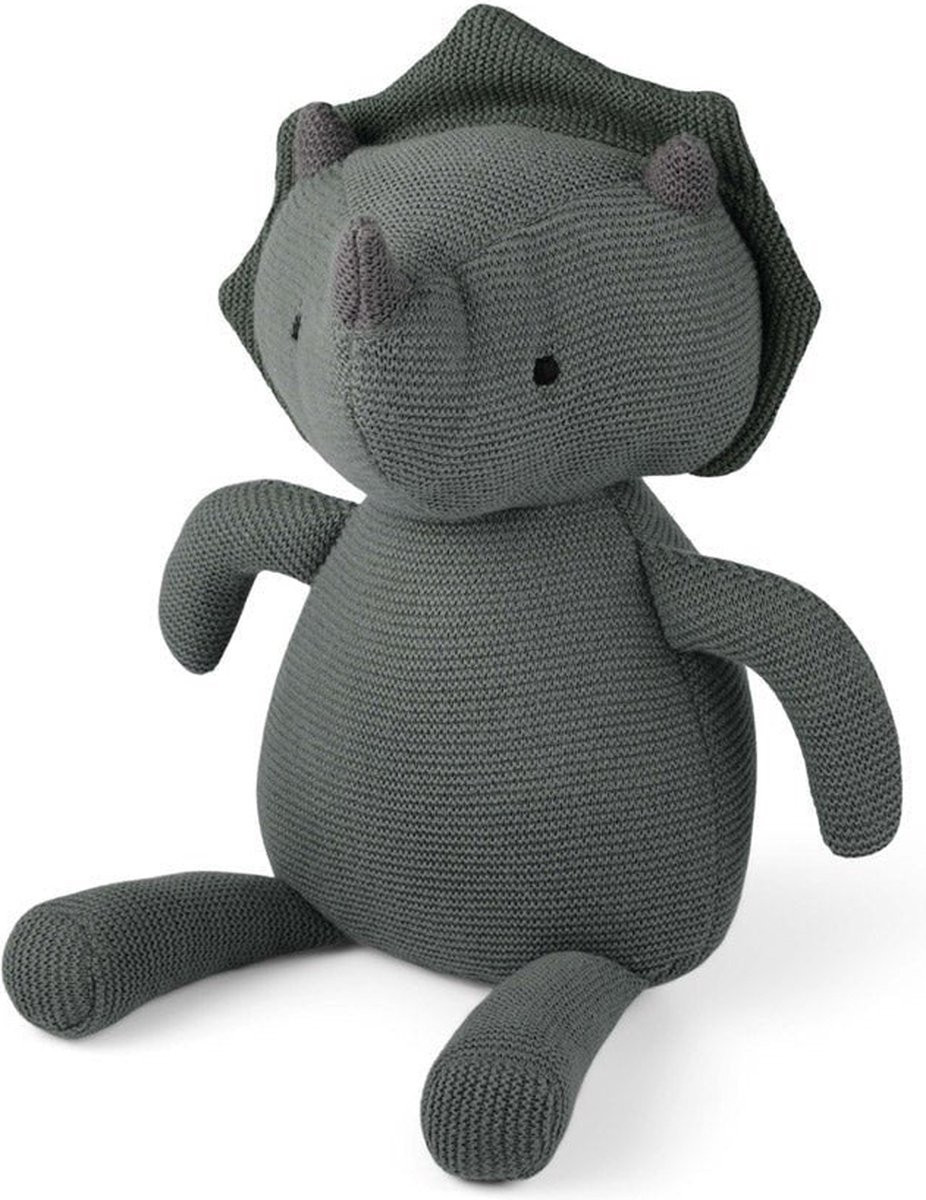 Gabi gebreide teddybeer - Dino-Warm groen