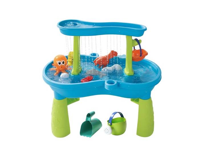 Relaxdays Wasserspieltisch Kinder 2 Etagen Zubehör
