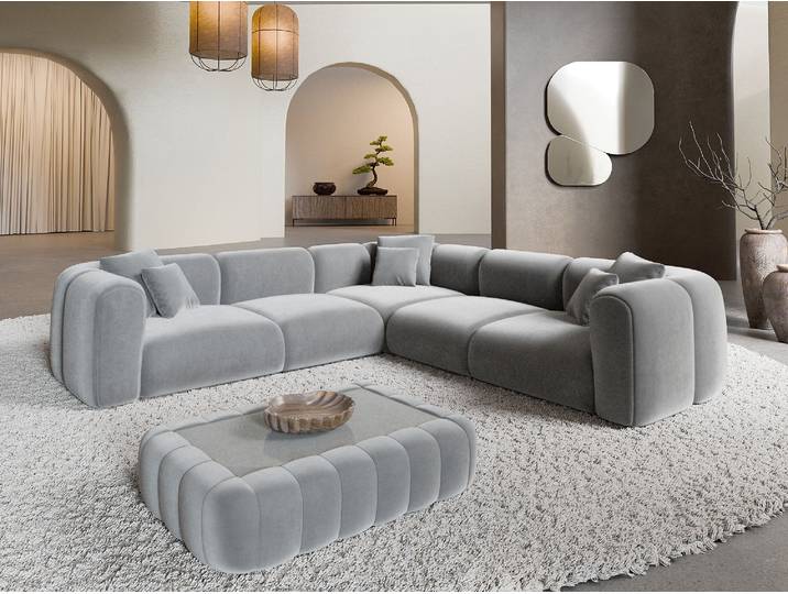 Stoff Ecksofa Venturia L-Form