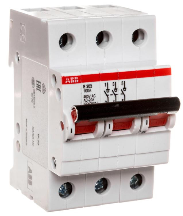 ABB Modulaire lastafscheider 100A, 3-polig, type E203/100A