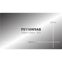 V7 11.6" Blickschutzfilter mit Blaulicht-Reduzierung (11.61", 16:9), Notebook Schutzfolie