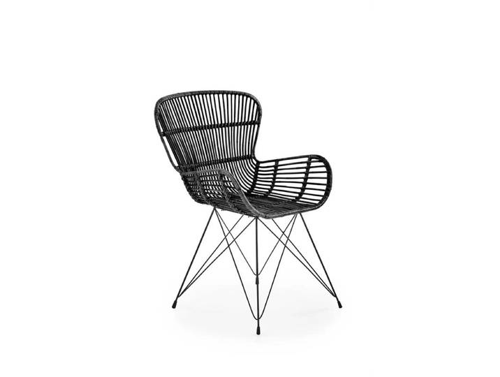 Rattanstuhl RAGO 335, schwarz