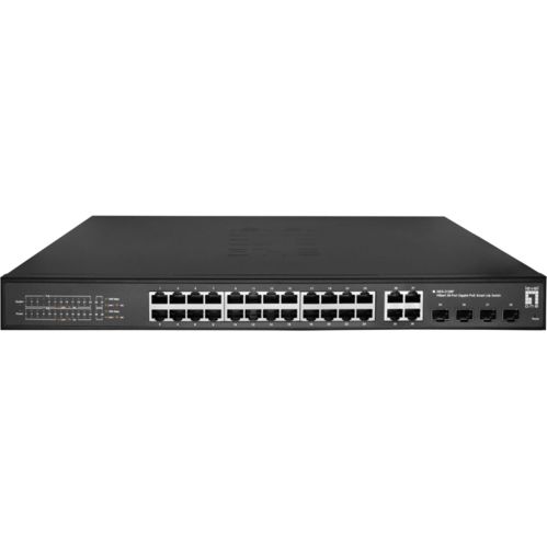 LevelOne GES-2128P Hilbert 28-Port Gigabit PoE Smart Switch