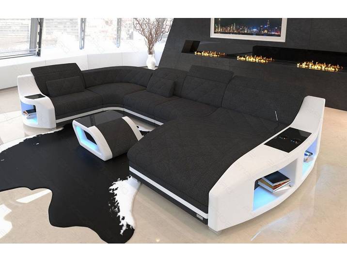Couchlandschaft Swing U-Form in Stoff