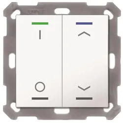 MDT MDTtechno. Taster Light 55 2-fach RGBW,rws/glä BE-TAL55T2.D1, Schalter + Taster, Weiss