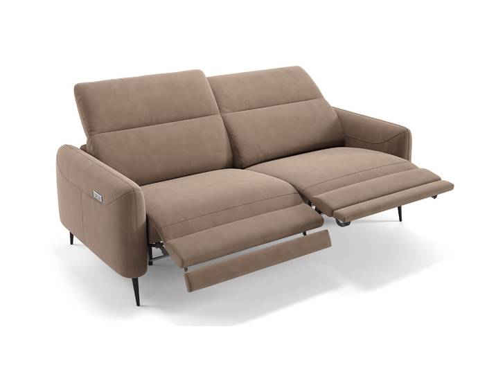 Stoff Relaxsofa MESSINA 3-Sitzer Funktionscouch Designer Couch
