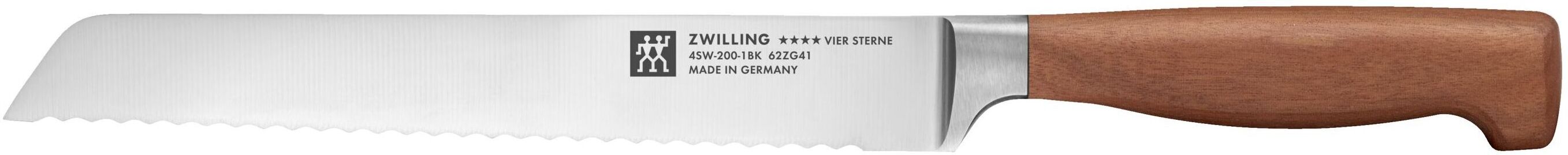 Zwilling Cuchillo para pan Vier Sterne Wood . Marrón