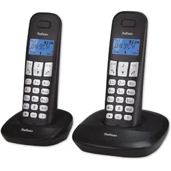 Profoon PDX - 1120, Telefon, Schwarz, Silber