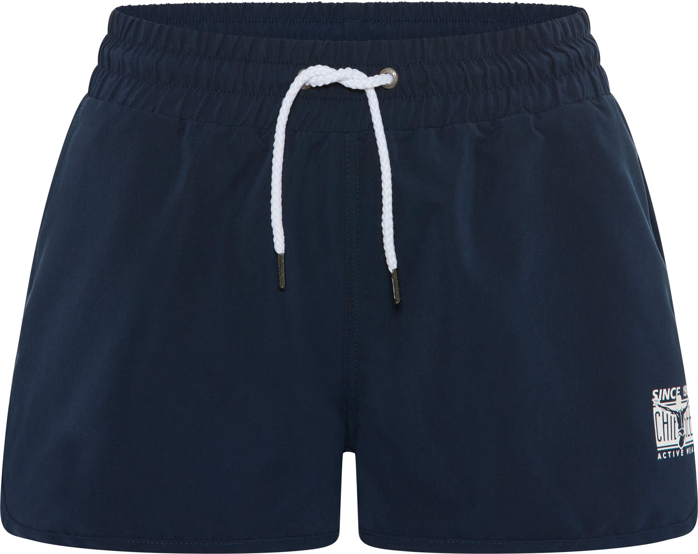 Badeshorts CHIEMSEE "Swim Shorts Total Eclip", Damen, Gr. M, N-Gr, blau (total eclip), Obermaterial: 100% Polyester, Badehosen Badeshorts, bequeme Passform, aus Polyester total eclip M, N-Gr