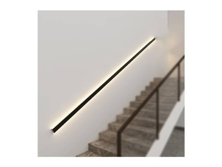 Xiaoxu Treppenhandlauf-Geländer mit LED-Licht, an der Wand montierte Innentreppenhandläufe, für Wandhandläufe, Sicherheitsgriffe, Stufenbaluster (Farbe: warmes Licht, Größe: 100 cm)