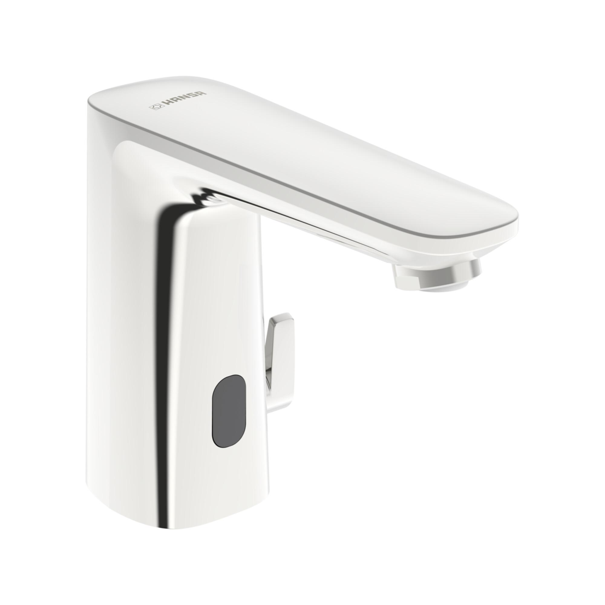 Hansa Infrarot-Waschtischarmatur HANSAELECTRA DIGITAL+ chrom, selbstversorgend, Ausladung 117mm (92302239)