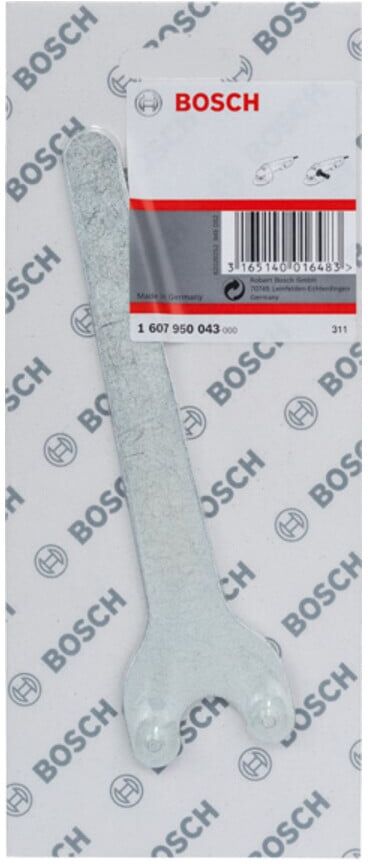 Bosch Zweilochschlüssel gerade zum Spannen aller Scheiben auf Winkelschleifer (1607950043)
