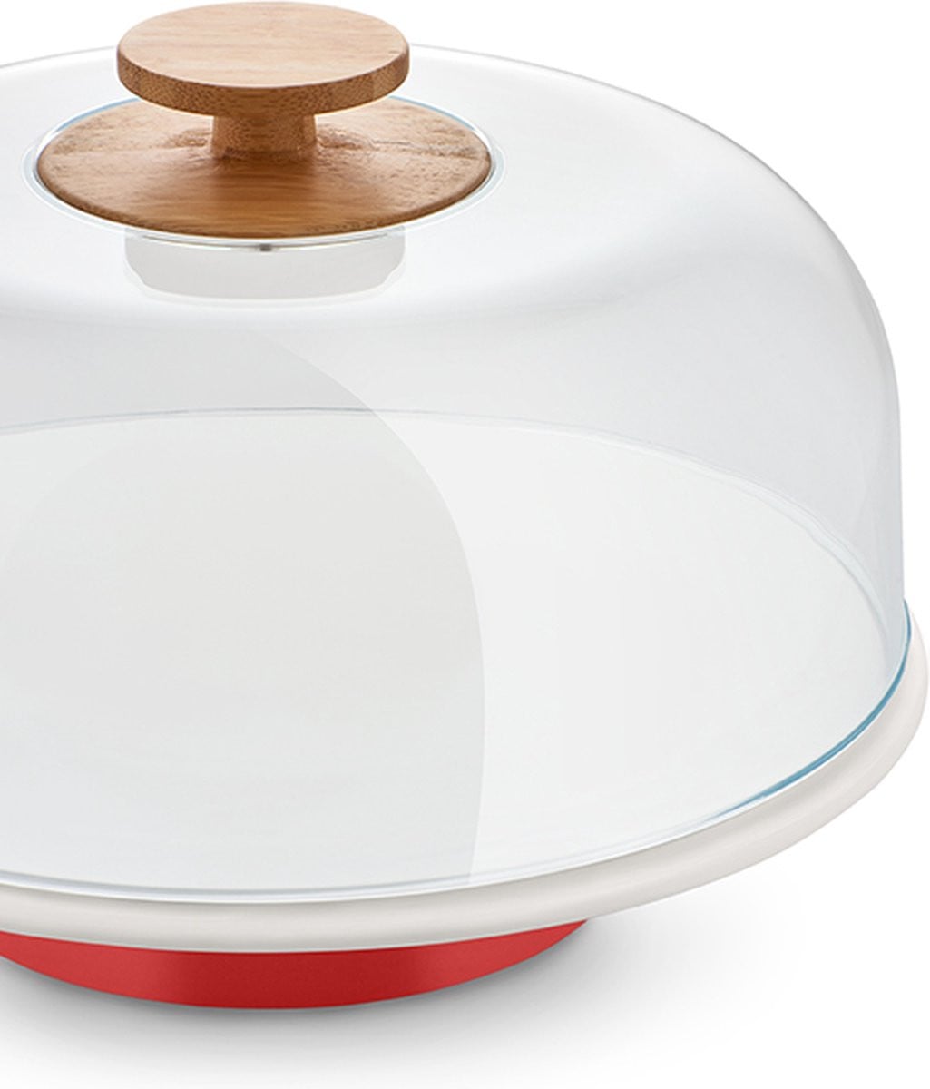 Alessi Stolp Mattina Taartstolp Rood ø 31 cm door Big-Game