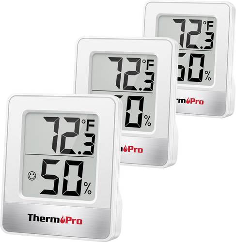 ThermoPro TP49W-3 Thermo-/Hygrometer Weiß TP49W-3 3St.