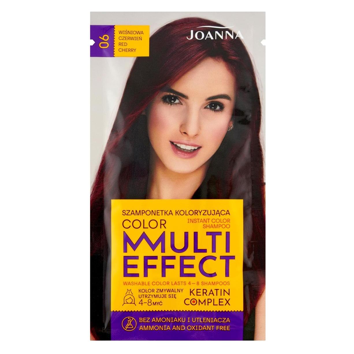 Joanna Multi Effect Keratin Complex Color Instant Color Shampoo 06 Cherry Red 35G (35 g) (33080486)