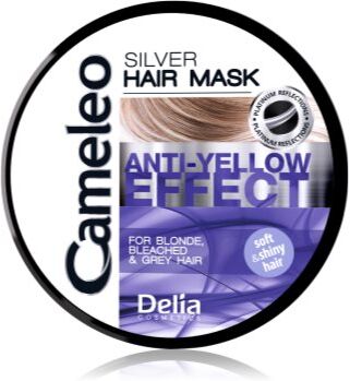Delia Cosmetics Cameleo Silver máscara para cabelo neutraliza tons amarelados 200 ml. Cameleo Silver
