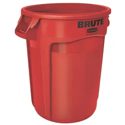 Mülltonne Rubbermaid Brute Container 121 L rot mit Handgriffen, sehr widerstandsfähig