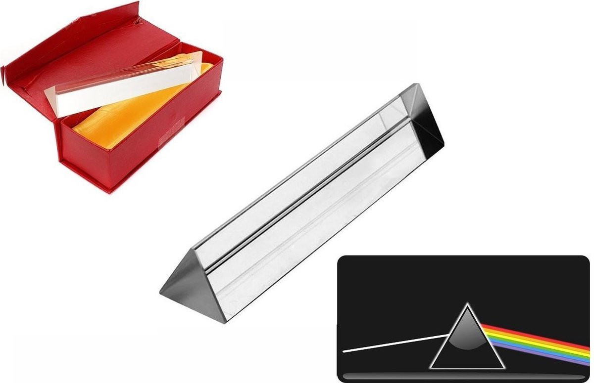 GWS Prisma Driehoek Lichtspectrum Glas Prisma Optica - 10 cm