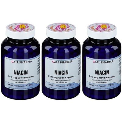 Niacin 250 mg GPH Kapseln x3 3x120 St