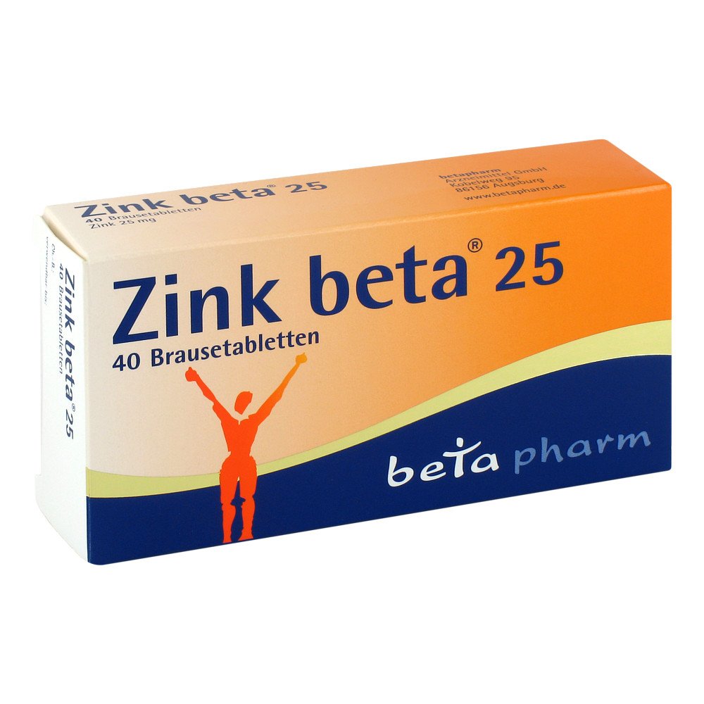 betapharm Arzneimittel GmbH Zink beta 25 08690613