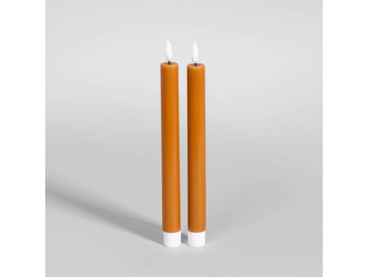 Lange LED-Kerzen aus Kamelwachs (x2)