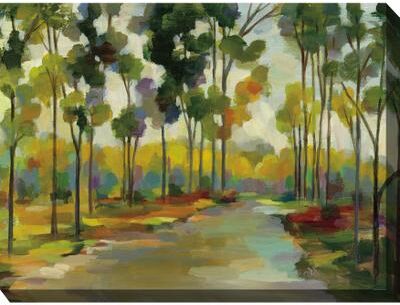 Distant Forest Outdoor Wall Art by West Of The Wind in Multi