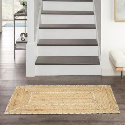 Nourison Terrazzo Jute Indoor only Solid Area Rug