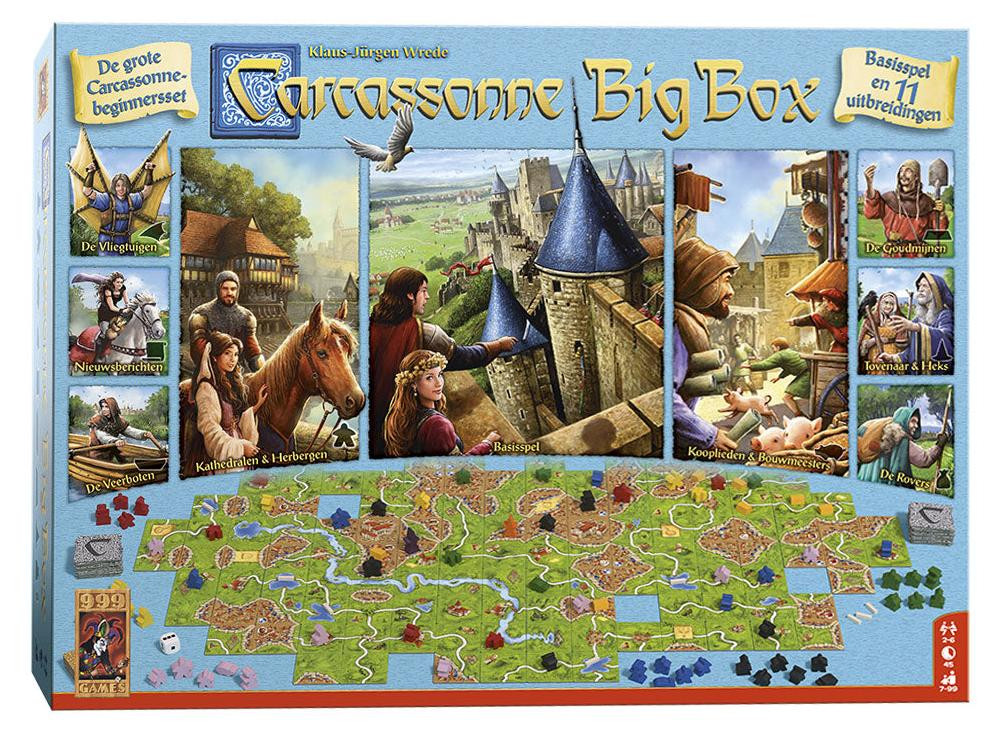 999 Games Carcassonne Big Box bordspel voor strategie vanaf 7 jaar