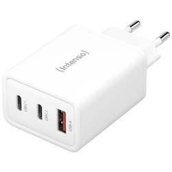 Intenso W65ACC GaN USB Ladegerät 65 W 1x USB-A, 2x USB-C® USB PD Weiß Innenbereich GaN, USB Power Delivery (USB-PD) 7806512