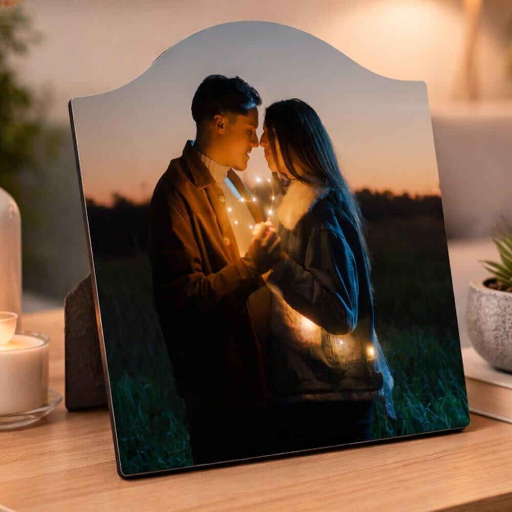 Ocadeau Cadre bois vouté photo