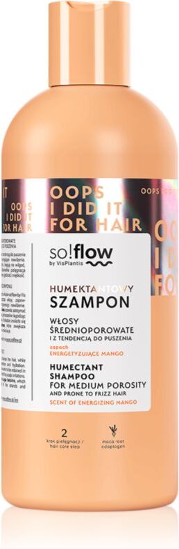 so!flow Medium Porosity Hair Humectant Shampoo shampooing lissant anti-frisottis 400 ml