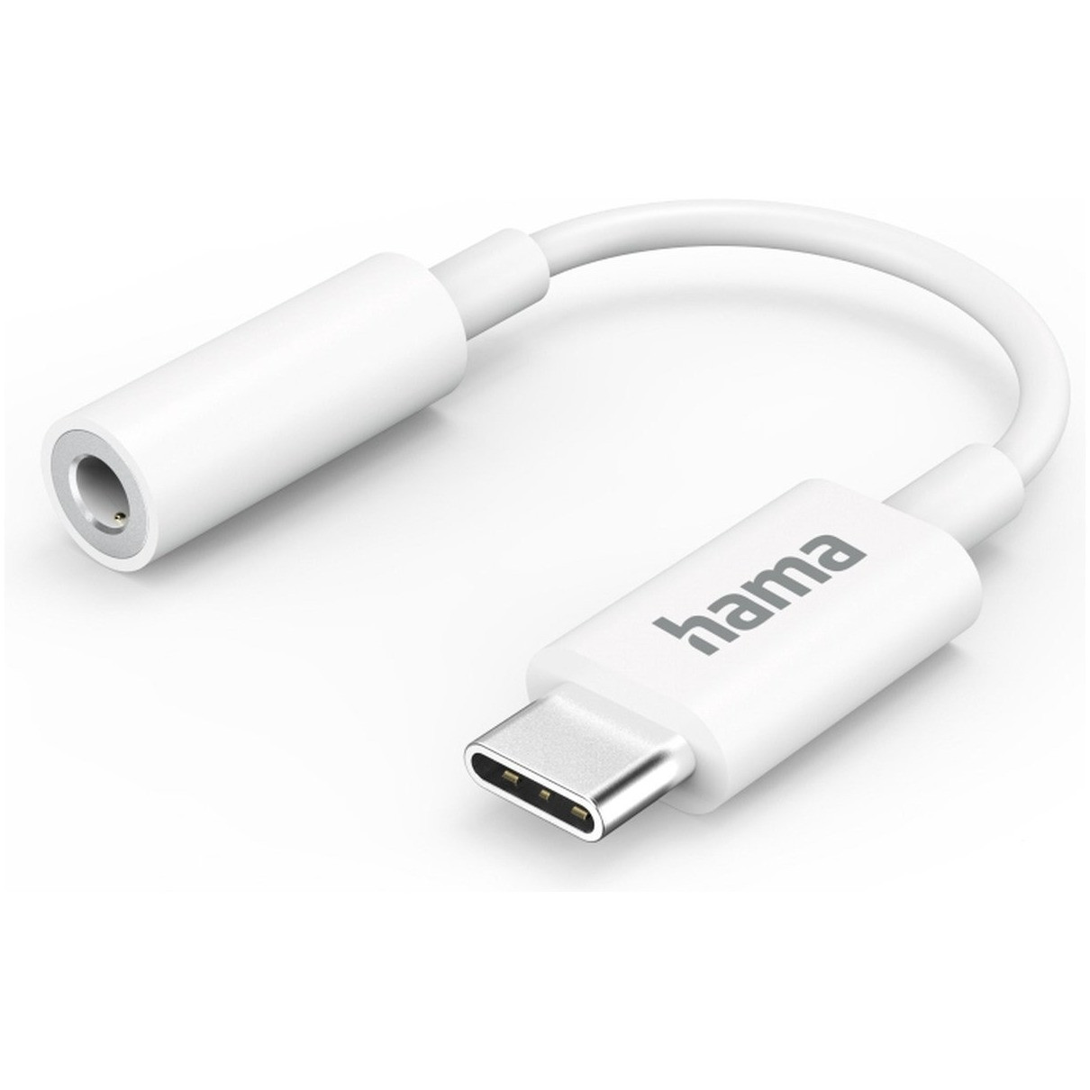 Hama USB-C naar 3,5 mm jack audio-adapter, wit