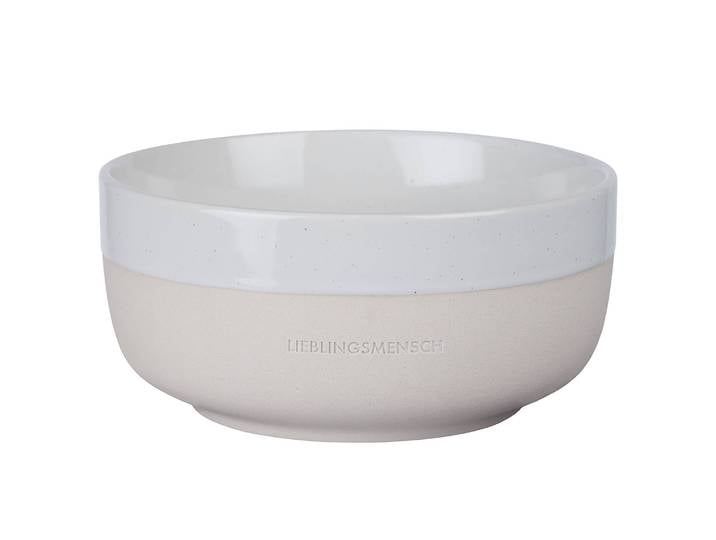 Schale Lieblingsmensch Ø 14cm Weiß/Weiß